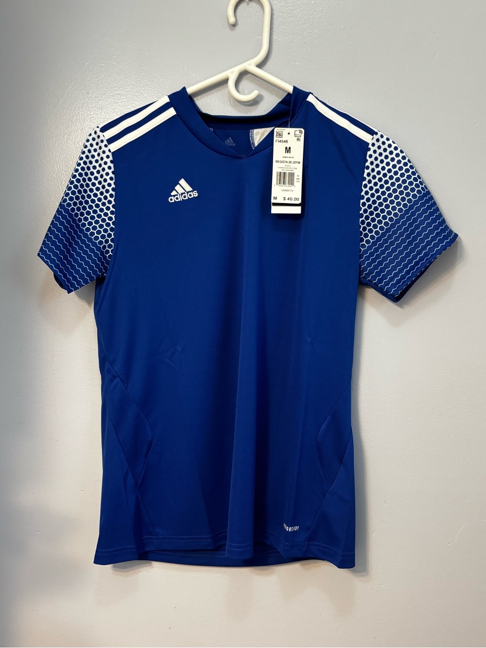 Adidas Regista 20 Soccer Jersey - Royal Blue/White - Size M. NWT